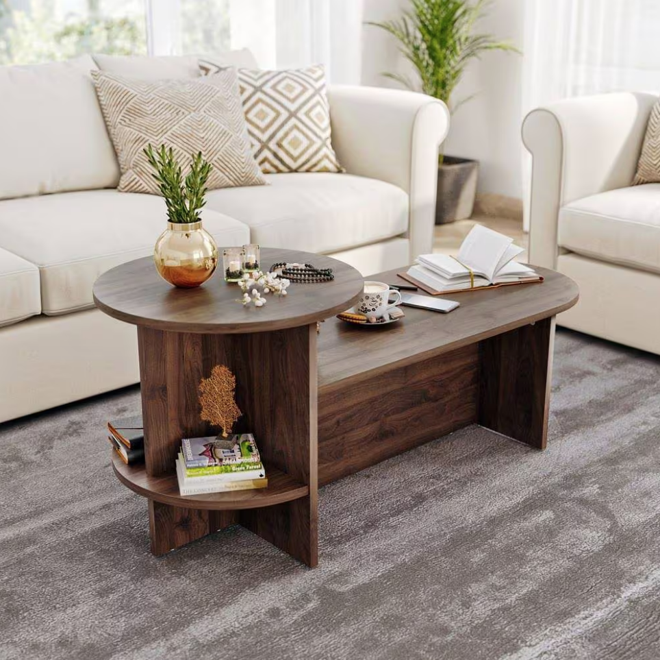 Statement Wood Coffee Table