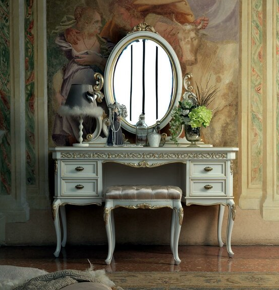 Sage Green Victorian Vanity