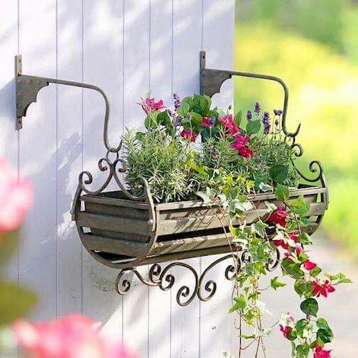 Tuscany Scroll Wall Trough Planter