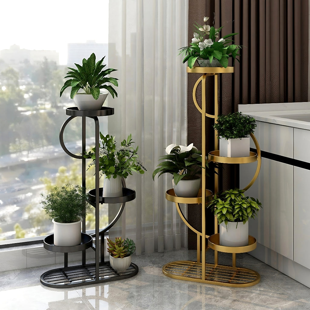 Orbit Tiered Iron Planter Stand