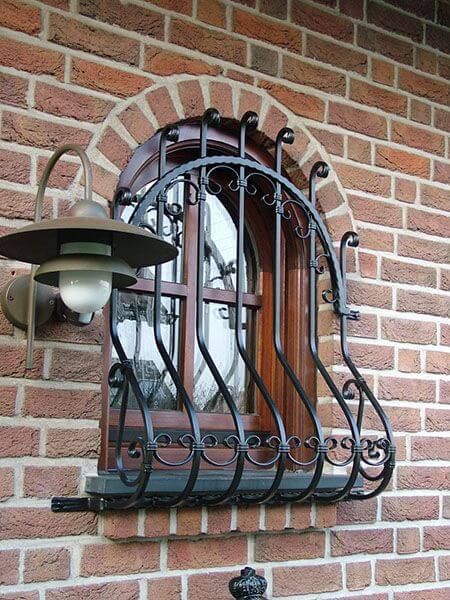 Bastion Curved Iron Window Guard