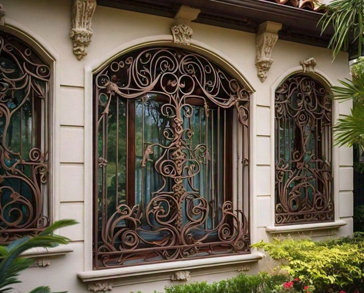 Barocco Royale Wrought Iron Window Grills