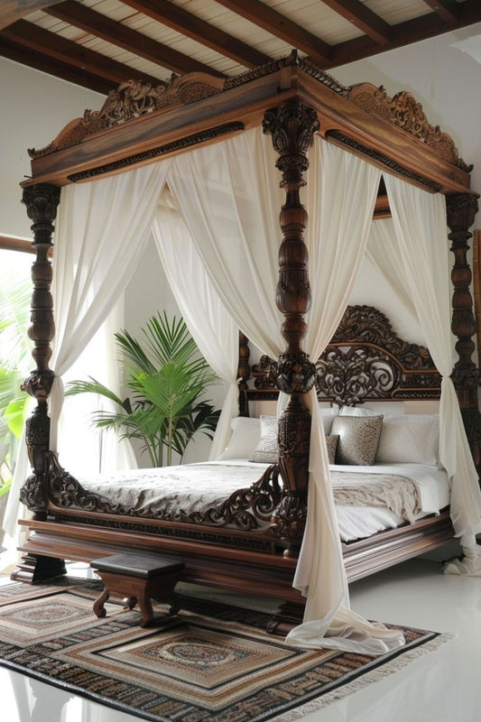 Maharaja Heritage Four Poster Canopy Bed