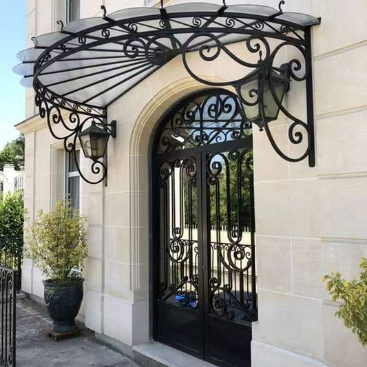 La Belle Wrought Iron Door & Canopy