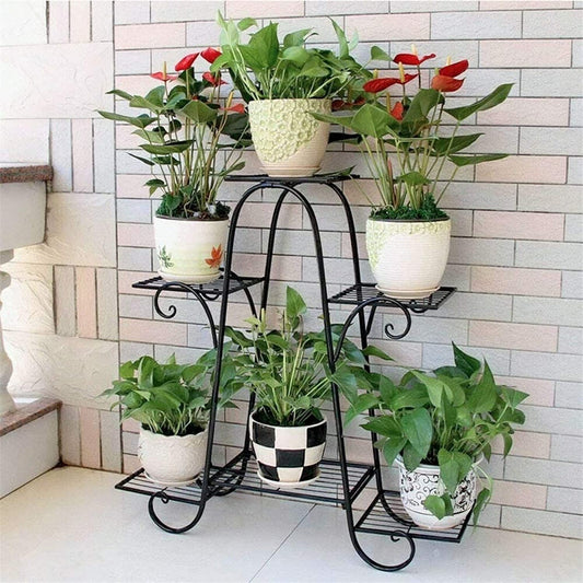 VerdiArc 3-Tier Corner Iron Plant Stand