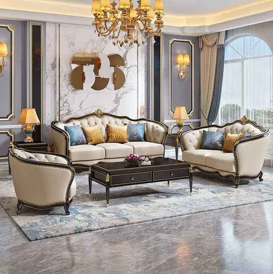 Sleek Style Antique Sofa Set
