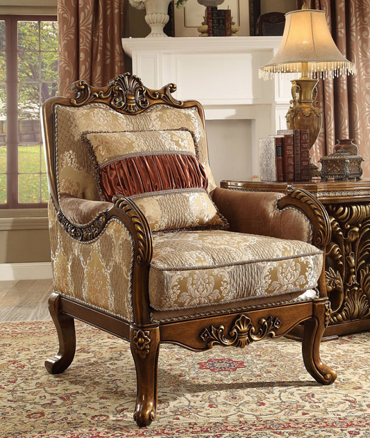 Accent Metallic Victorian Chair Set