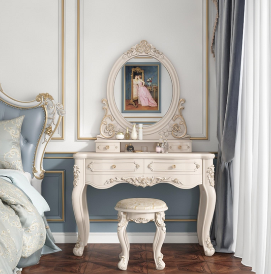 Victorian White Vanity