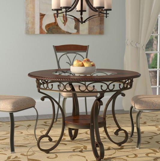 Round Wrought Iron Centre Table