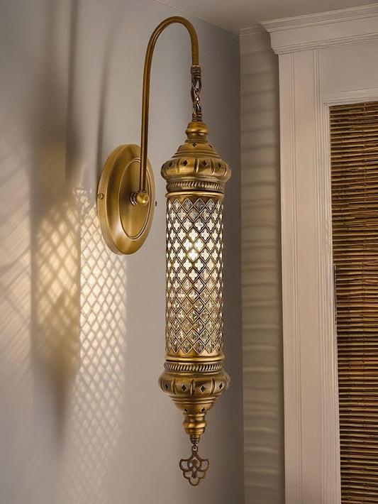 Ottoman Twilight Hanging Cylindrical Lantern