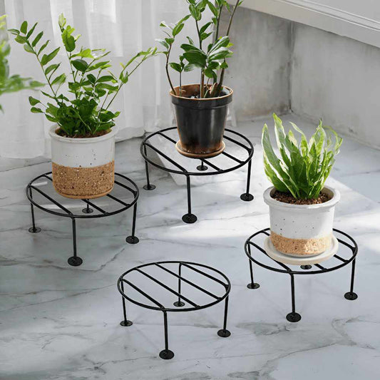 Minimalist Iron Plant Riser Set